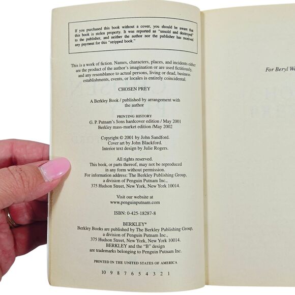 Chosen Prey by John Sandford - Paperback - Picture 3 of 7